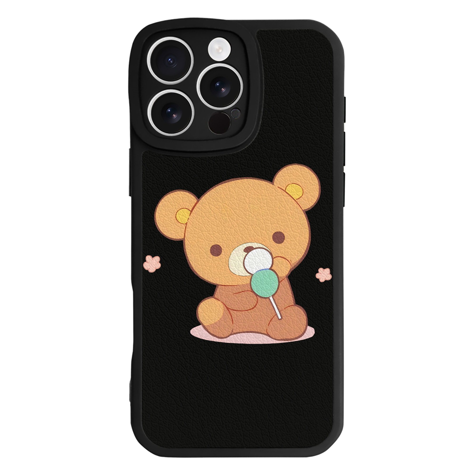 （画像用） リラックマ リラックマ キイロイトリ Rilakkuma Korilakkuma Kiiroitori 【iPhone 16シリーズ対応】シリコンスマホケース（レザー調） 材質：シリコン